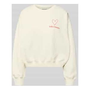 Sweatshirt met labelprint, model 'Sydney'