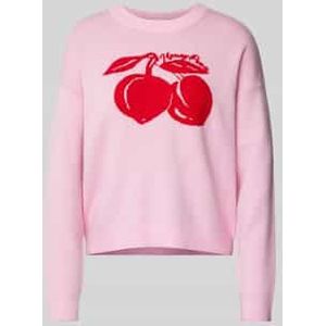 Gebreide pullover met motiefprint, model 'CERA'