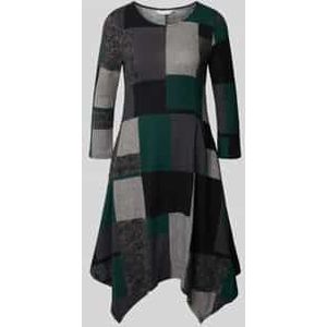 Mini-jurk met ronde hals