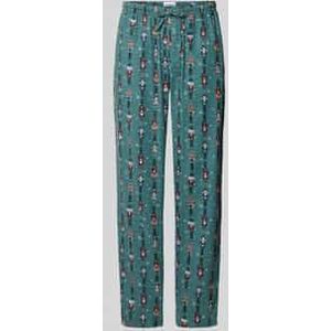 Pyjamabroek van flanel met elastische band