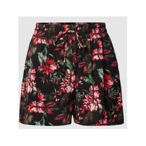 Korte PLUS SIZE broek met bloemenmotief