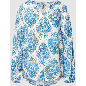 Blouseshirt met all-over motief, model 'Melene'