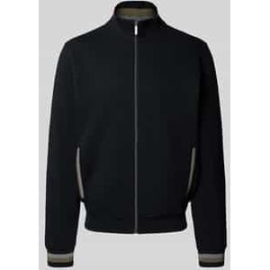 Sweatjack met opstaande kraag