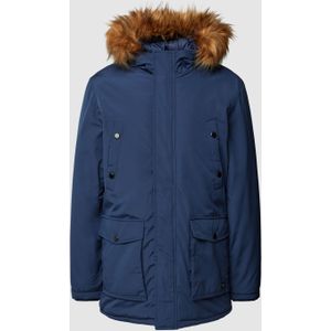 Parka met blinde ritssluiting