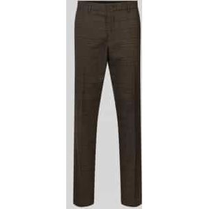 Slim fit pantalon van flanel met ruitmotief, model 'S.O PURE'