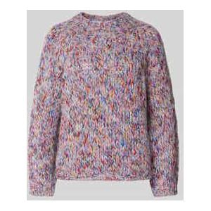 Gebreide pullover met ribboorden