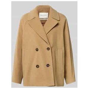 Regular fit wollen jack met dubbele knoopsluiting