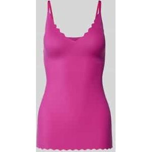 Shaped fit zwangerschapstop met bandjes met golvende zoom