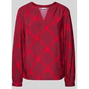 Blouseshirt met V-hals