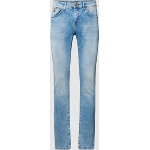 Tapered fit jeans met destroyed-details, model 'Joshua'