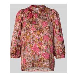 Blouseshirt met V-hals