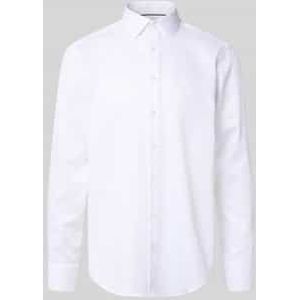 Regular fit zakelijk overhemd met kentkraag