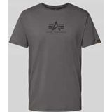 T-shirt met labelprint