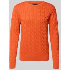 Regular fit gebreide pullover van zuiver katoen