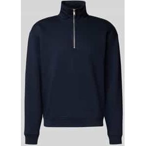 Regular fit schipperstrui met ritssluiting