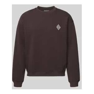 Loose fit sweatshirt van katoenmix