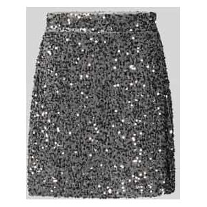High waist minirok met pailletten, model 'FAITH'