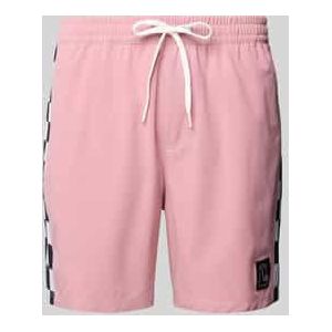 Relaxed fit zwembroek met labelpatch