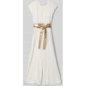 Regular fit jumpsuit met ronde hals