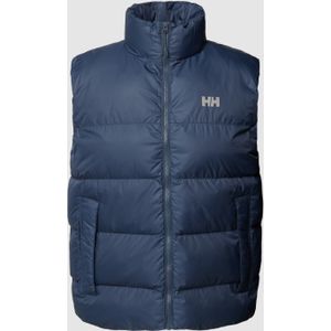 Bodywarmer met opstaande kraag en steekzakken