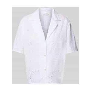 Overhemdblouse met reverskraag