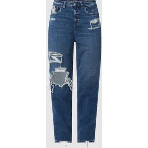 Mom fit jeans van katoen