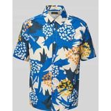 Slim fit vrijetijdsoverhemd met logostitching