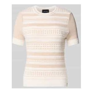 Gebreide pullover met ribboorden