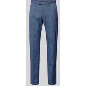 Slim fit pantalon met geweven motief, model 'Steve'
