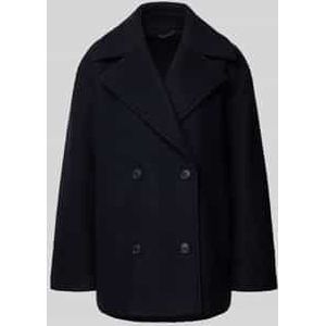 Oversized korte trenchcoat van wolmix - curated by Maja Weyhe