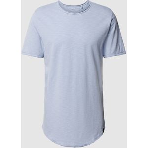 T-shirt met afgeronde zoom, model 'MATT'