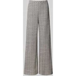 Wide leg stoffen broek met structuurmotief