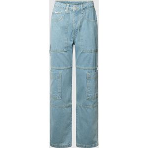 Jeans met labeldetail, model 'COMBAT'