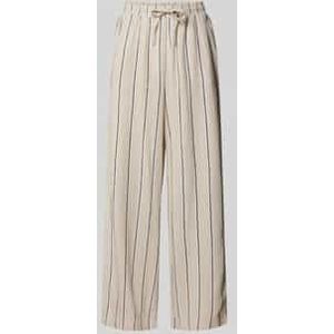 Stoffen broek van een mix van linnen en viscose, model 'LINNO'