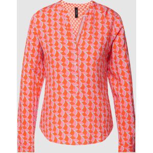 Overhemdblouse met all-over motief