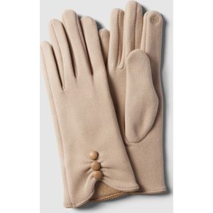 Handschoenen in effen design met sierknopen