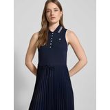 TOMMY HILFIGER - Jurk - Donkerblauw - Mouwloos - 7/8 Lengte