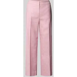 Broek met persplooien en elastische band