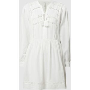 Jurk met broderie anglaise, model 'Ava'