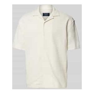 Regular fit vrijetijdsoverhemd met structuurmotief