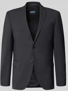 HECHTER PARIS - 2-Knoops Colbert - Effen - Materiaalmix met Scheerwolgehalte