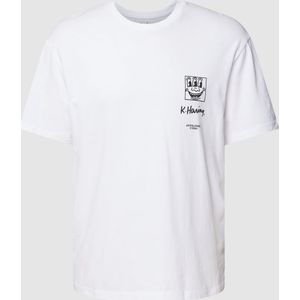 T-shirt met motiefprint aan de achterkant, model 'KEITHHARING'