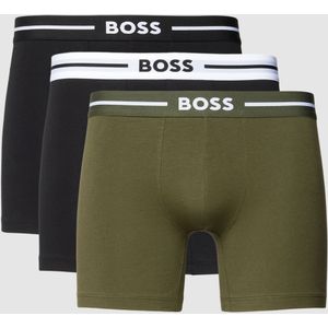 Boxershort met band met label in een set van 3 stuks