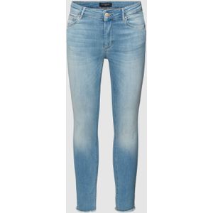 Skinny fit jeans met gerafelde zoom, model 'WILLY'