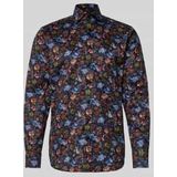 OLYMP SIGNATURE Overhemd, tailored fit, SIGNATURE Kent, Nachtblauw