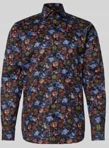 OLYMP SIGNATURE Overhemd, tailored fit, SIGNATURE Kent, Nachtblauw