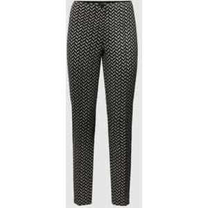 Broek met all-over motief, model 'Ros'