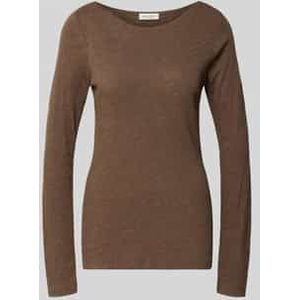 Slim fit shirt met lange mouwen van puur katoen