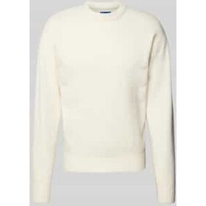 Gebreide pullover met ribboorden, model 'OLLIE'