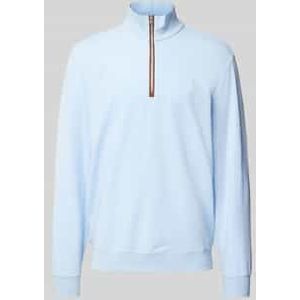 Sweatshirt met korte ritssluiting
